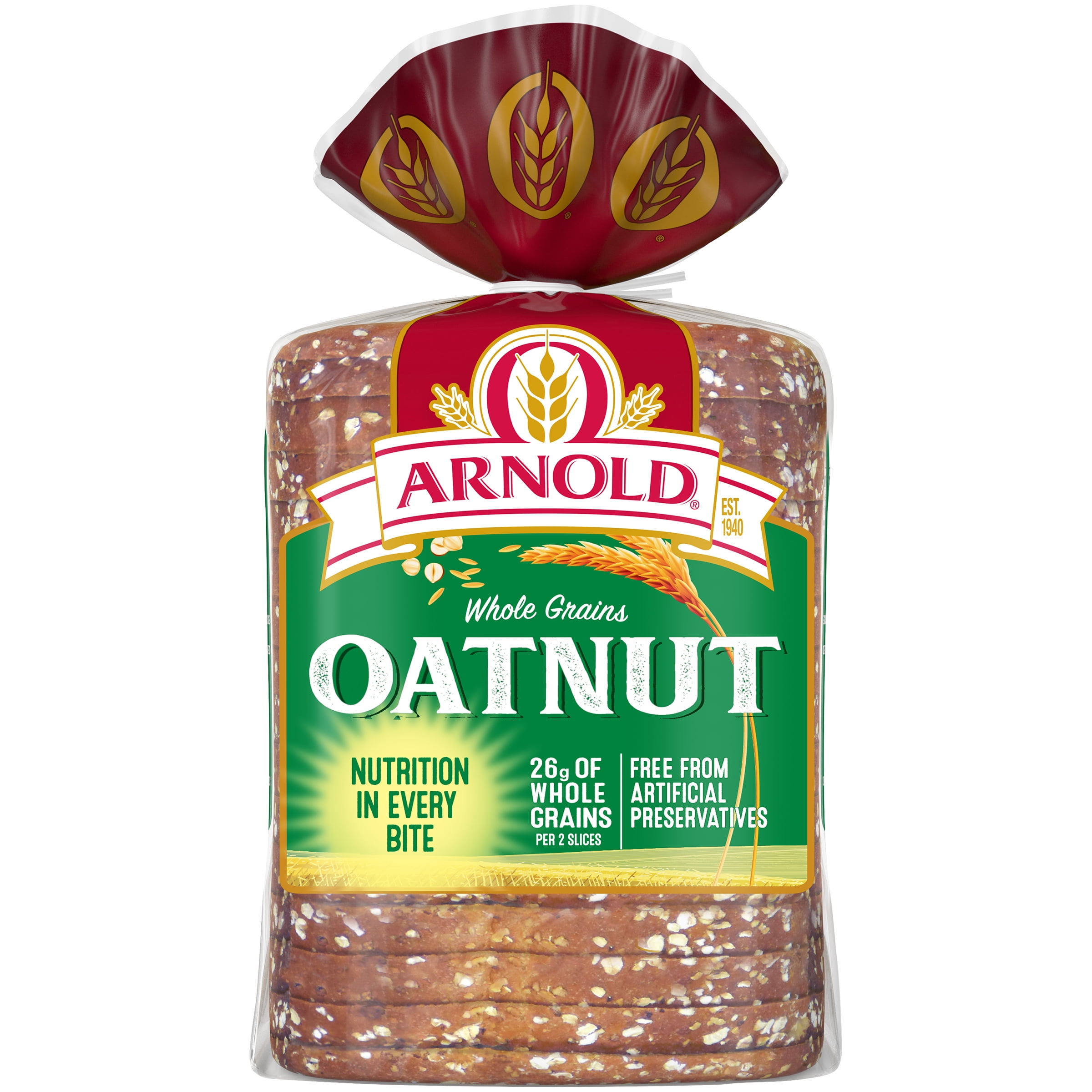 Arnold Whole Grains Oatnut Bread, 24 oz