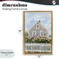 thumbnail image 4 of Stupell Industries Transitional Coastal Cottage Hydrangea Garden Gold Floating Frame Canvas Art, 21 x 31, by Sisi and Seb, 4 of 8