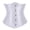 White, variant on Fesfesfes Women's Plus Size Boned Corsets Shapewear Outfit Solid Color Straped Underwear Shapewear Under $10