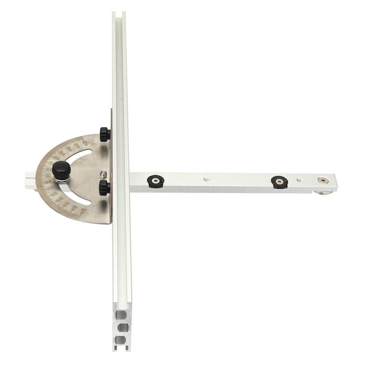 Adjustable Angle Gauge for Woodworking Table Saw, Aluminum Fence Miter Gauge with Carpenter Push Band Saw
