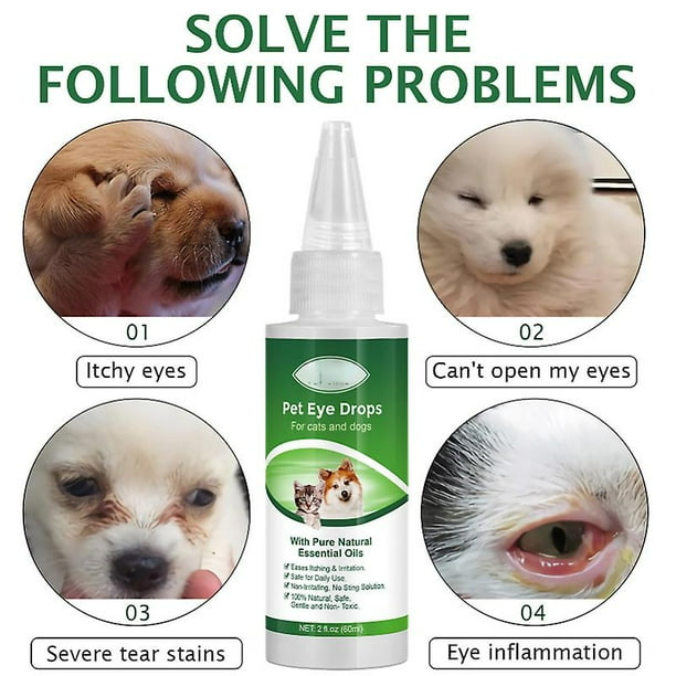 Dog Eye Drops For Pet Eye Wash Relieve Pink Eye Allergy Eases Itching Dog Cat Conjunctivitis Eye Drops