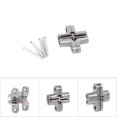 thumbnail image 5 of Bisagras ocultas cruzadas invisibles para puerta plegable de aleación de zinc de 180 grados (43,7 mm), 5 of 5