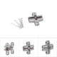 thumbnail image 1 of Bisagras Ocultas Jadeshay Aleación de Zinc 180 Grados para Puertas, 1 of 5