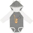 thumbnail image 3 of Inktastic Saxophone Player Music Girls Long Sleeve Baby Bodysuit, 3 of 5