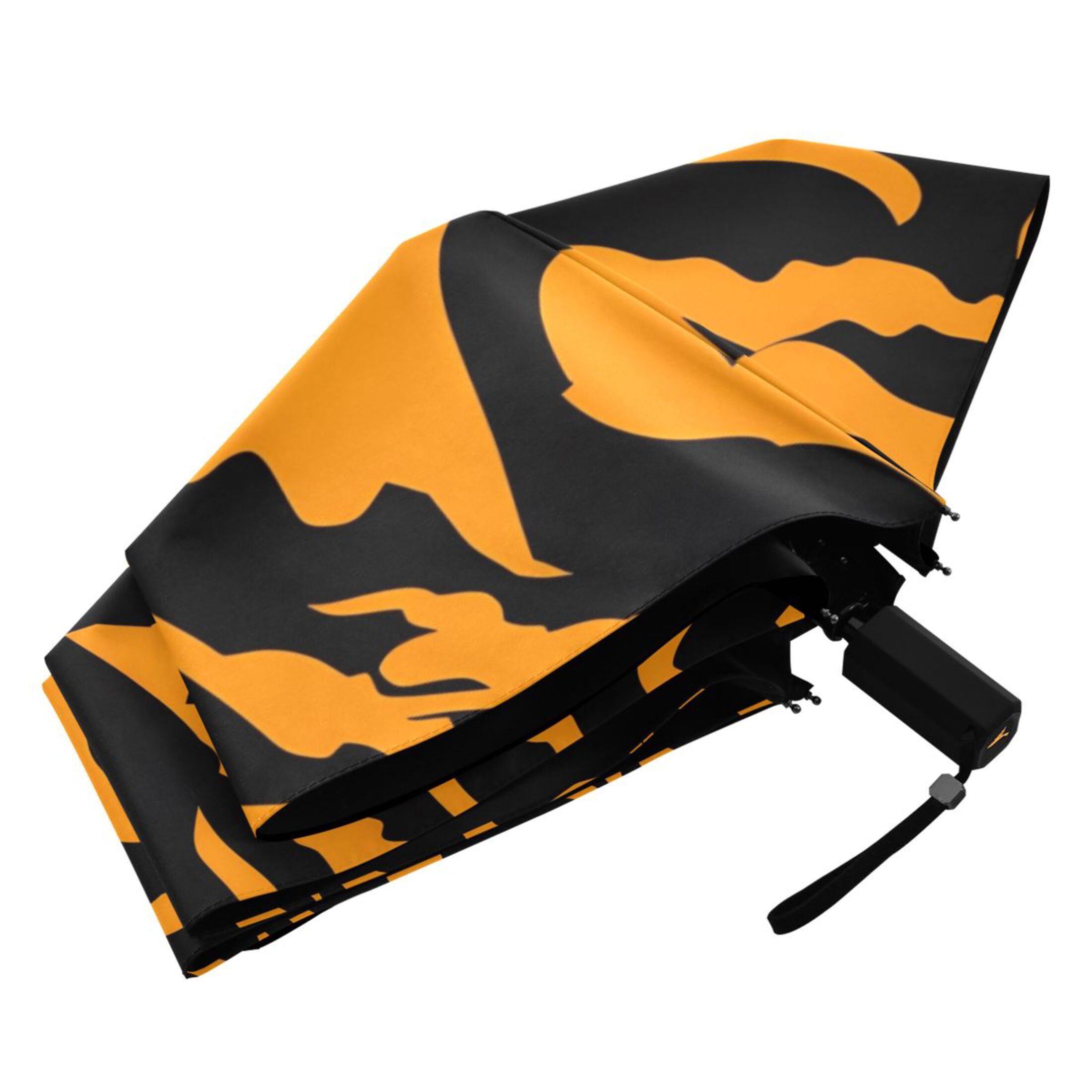 Tiger Print Compact Sun Umbrella Windproof Travel Umbrellas for Rain Strong Portable UV Protection
