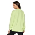 thumbnail image 2 of RBX Active Women's Ottoman Ribbed Lightweight V-Neck Sweatshirt, 2 of 5