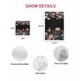 thumbnail image 7 of Black Spring Floral Kitchen Dish Towels for Drying Dishes Set of 3, Elegant Flowers Farmhouse Botanical Waffle Weave Microfiber Hand Tea Bathroom Towels Quick Dry & Absorbent Towel 15.7x23.6, 7 of 7
