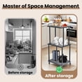 thumbnail image 4 of YEEZEE 3-Tier Bathroom rack Compact Storage Organizer, Space Saving Shelf for Small Spaces., 4 of 10
