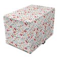 thumbnail image 1 of Hobby Dog Crate Cover, Handcrafts Workshop Sewing Supplies Gloves Mittens Yarn Needles Scissors Doodle, Easy to Use Pet Kennel Cover for Medium Large Dogs, 35" x 23" x 27", Multicolor, by Ambesonne, 1 of 6
