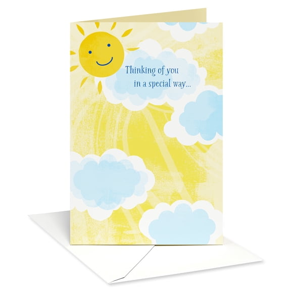 American Greetings Thinking of You Card for Friend (Sunshine and Clouds)