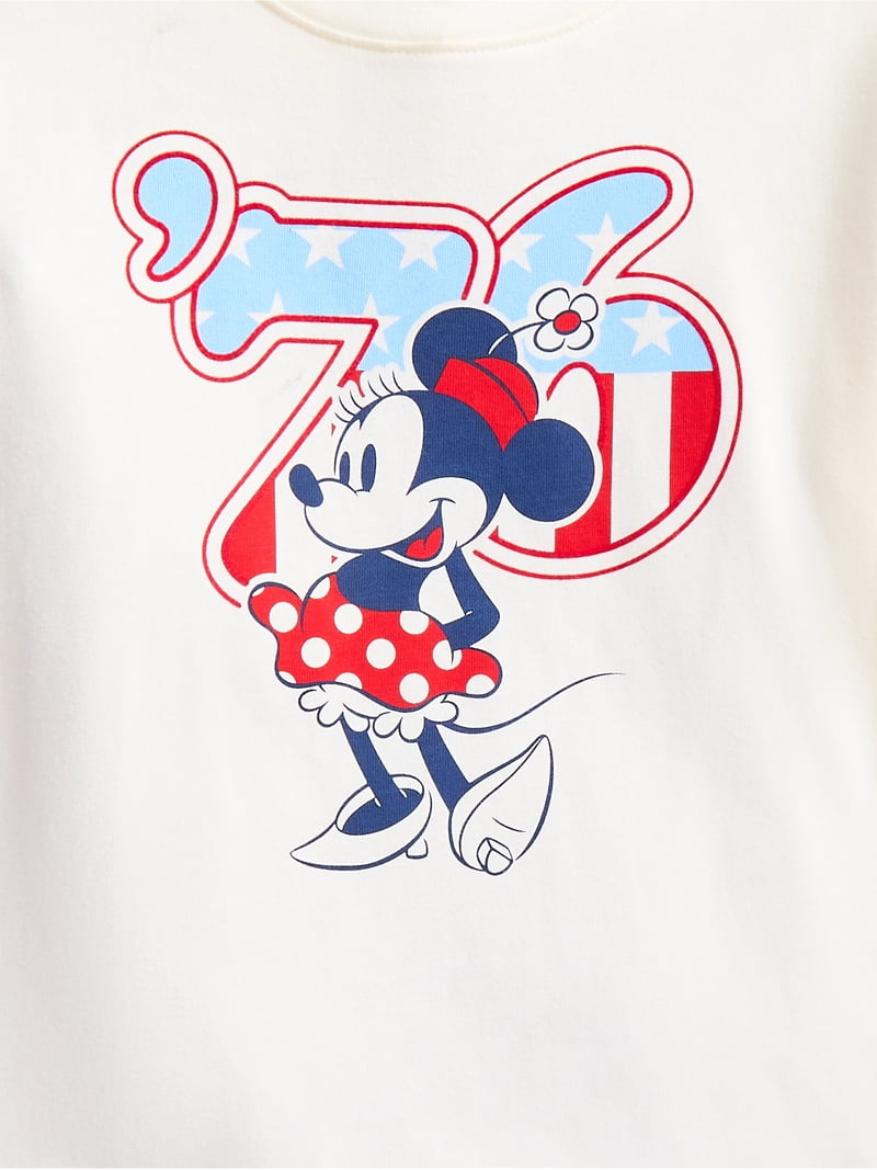 Minnie Mouse Toddler Girls 76 Graphic Tee, Sizes 12M-5T - Walmart.com