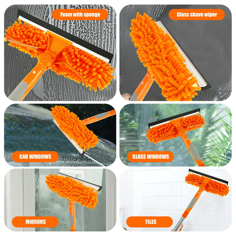 Eversprout Swivel Squeegee with Extension Pole (Attachment Only - No pole)
