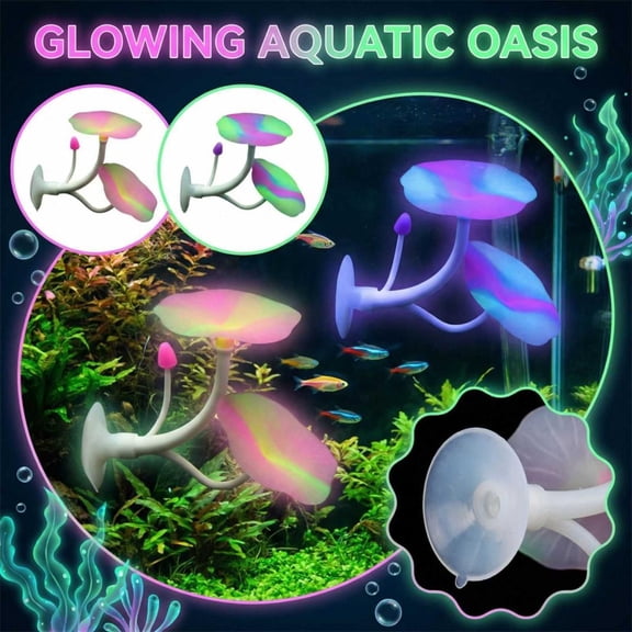 4.3In Pink Silicone Betta Resting Bed, Glowing Aquarium Landscape Decoration With Strong Suction Cup, Soft & Safe Hideout For Fish Tank, Suitable For Home Aquatic Environments &
