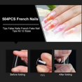 thumbnail image 2 of 504PCS French Nails Tips False Nails French Fake Nail Tips Kit 12 Sizes, 2 of 4