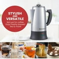 thumbnail image 5 of EC924 Electric Coffee Percolator - 12-Cup, Stainless Steel, , Keep Warm, Cool-Touch Handle, Cordless Serve, 5 of 5
