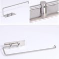 thumbnail image 5 of Cocina Sin Perforación Portarrollos De Papel Dispensador De Toallas De Cocina Estante De Almacenamiento Percha De Gabinete,Plata, 5 of 5