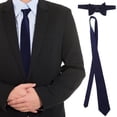 thumbnail image 1 of 1 juego de pajarita para atar, de color liso, para hombre, estilo clásico, a la moda, ideal para eventos formales, bodas, 1 of 7