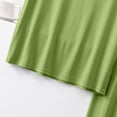 thumbnail image 5 of Lounge Sets for Women Short Sleeve Round Neck Of Autumn Thin Of Solid Color Pajamas Casual Large Size Two Piece PJ Sets for Women, 5 of 5