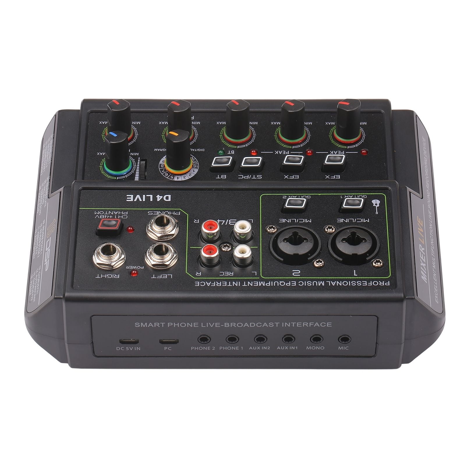 4Channel Musical Portable Mini Audio Mixer Live Multifunction Mixing