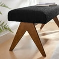 thumbnail image 4 of Modway Lyra 47" Boucle Upholstered Bench in Black, 4 of 9