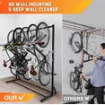 thumbnail image 4 of Yes4All Freestanding Bike Rack, 300 Lbs 5 Levels Sturdy Steel Vertical Bike Rack, Bike Rack for Garage Holds Any Type of Bike, 4 of 7