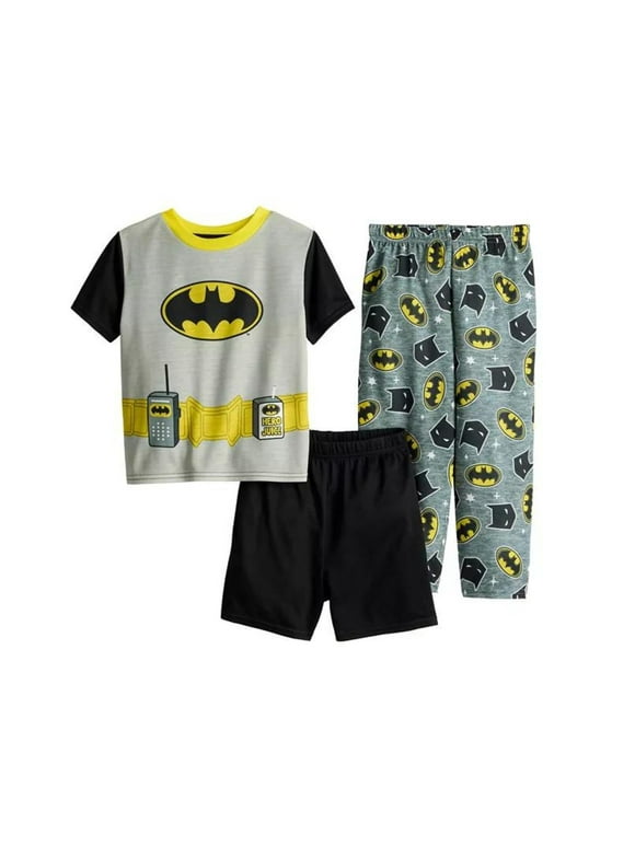 Batman Toddler Boys Pajama 3 Piece Set Size 4T