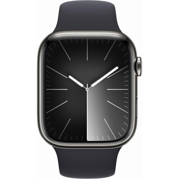 Restored Apple Watch Series 9 With Blood Oxygen. GPS + Cellular 41mm Graphite Stainless Steel Case with Graphite Milanese Loop. (Refurbished)
