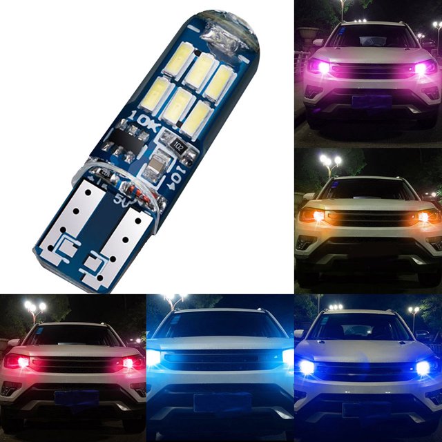 Gwong Autos T10 W5W A prueba de agua Coche de silicona LED LED Luz de Luz de Láminas Lámpara de Puerta Bombilla Gwong 24004181
