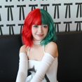 thumbnail image 1 of Perruques Rouges et Vertes Perruques Douces Cheveux Bouclés et Longueur d'Épaule Longues Perruques Synthétiques de Vacances Perruques Quotidiennes pour Filles. Grande Perruque Bouclée pour Femmes, 1 of 6