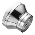 thumbnail image 1 of Unique Bargains 12 Inch to 8 Inch Round Duct Reducer Increaser Connector, Galvanized Steel Adapter Pipe Fitting, Silver Tone, 1 of 5