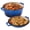 Burgundy, variant on 6 QT Ceramic Dutch Oven with 2 QT Aluminum Lid, Red Non-Stick Enameled Pot with Stainless Steel Bottom, Oven & Dishwasher Safe for Roasting Baking on Gas Induction Stovetop