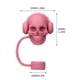 thumbnail image 3 of Vaso de silicona de grado alimenticio con tapa de popote y calavera de 10 mm, ideal para Halloween, con popote flexible, a prueba de fugas, portátil, plegable, base antideslizante, ideal, 3 of 9