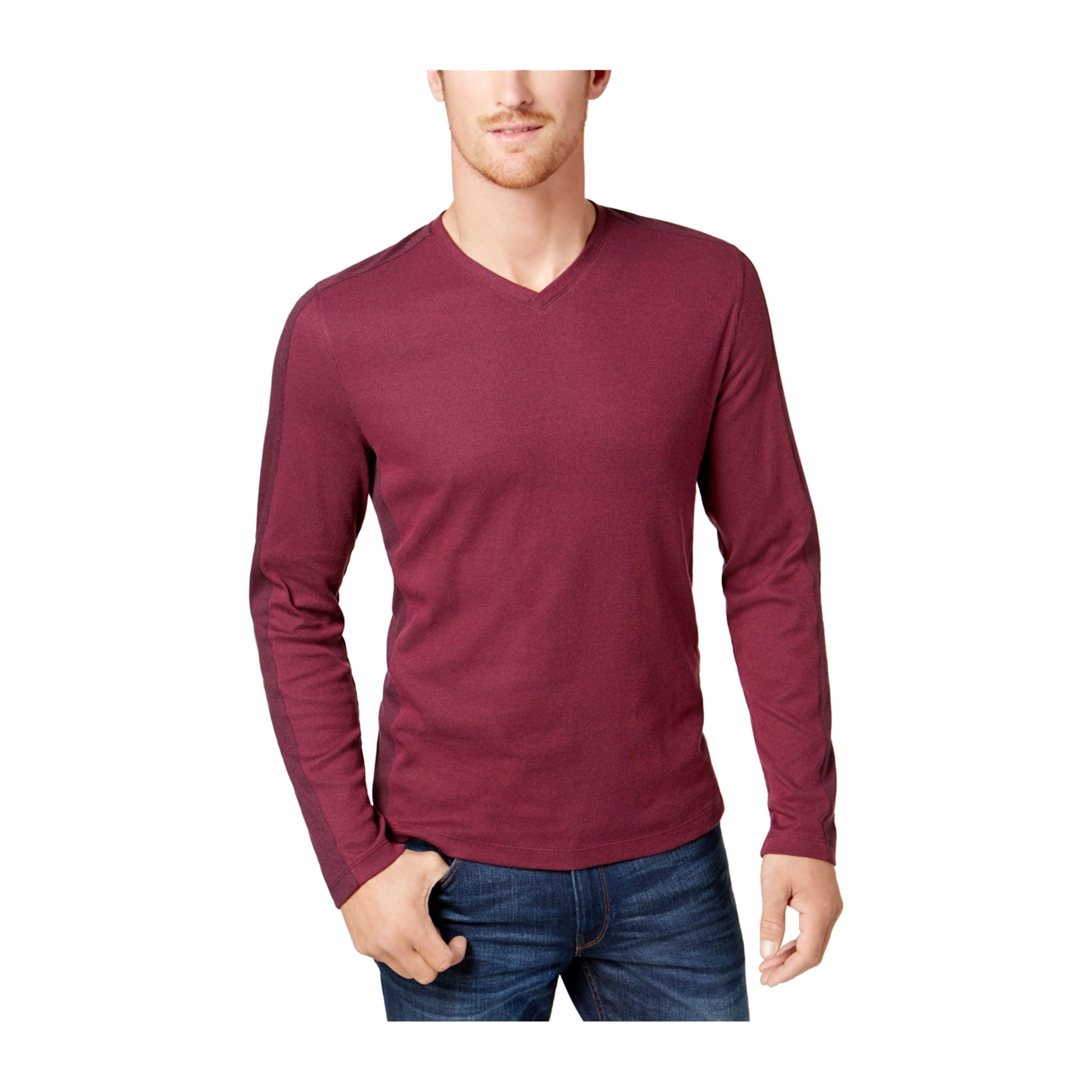 Alfani Mens Textured Ls Basic T Shirt Deepblack 3xl Canada