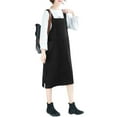 thumbnail image 5 of ZANZEA Womens Corduroy Suspender Skirt Casual Midi Dresses, 5 of 7