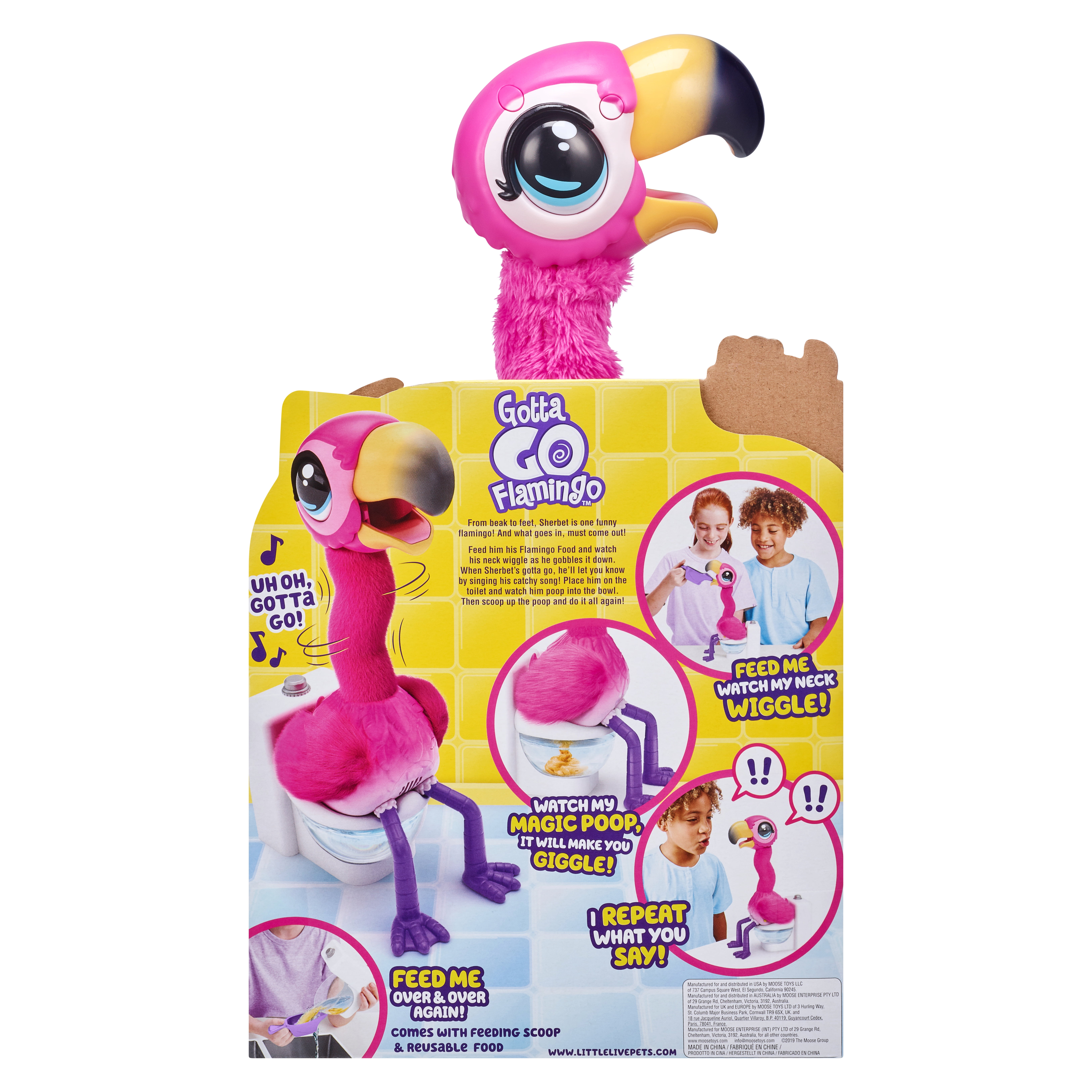 New Little Live Pets Gotta GO Flamingo Interactive Toys MAGIC POOPING TOY F1 