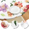 thumbnail image 4 of Round Fitted Tablecloth with Elastic Edges Fits 36"-44" Round Tables Pioneer Colorful Floral Waterproof Table Cover Washable Indoor and Outdoor for Party Kitchen Dinner Banquet Patio Picnic, 4 of 7