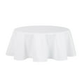 thumbnail image 2 of (2 pack) Mainstays Yale Fabric Tablecloth, White, 70" Round, 2 of 6