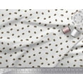 thumbnail image 3 of Soimoi White Cotton Cambric Fabric Coffee Beans Food Fabric Prints By Yard 42 Inch Wide, 3 of 3