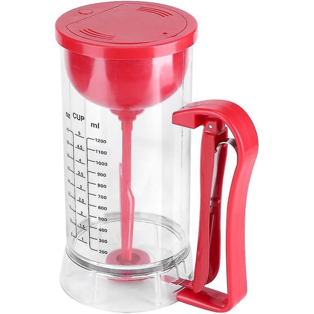 Electric Pancake Batter Dispenser 1200ML Cake Batter Funnel Measuring Cup Muffin Baking Tool for Home Kitchen