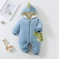 thumbnail image 2 of Rovga Baby Clothes Boys Girls Thick Snowsuit Winter Warm Cute Cartoon Coats Toddler Hooded Romper Jumpsuit Trendy Clothing, 2 of 4