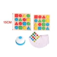 thumbnail image 3 of Juego de combinación de formas,Bloques de tablero con formas geométricas Montessori,Juego de combinación de rompecabezas de formas con tarjetas ,Rompecabezas de forma de Hugo Juego de combinación de formas, 3 of 10