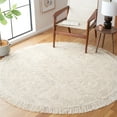 thumbnail image 2 of SAFAVIEH Ikat Hedley Geometric Area Rug, Ivory/Grey, 6' x 6' Round, 2 of 8