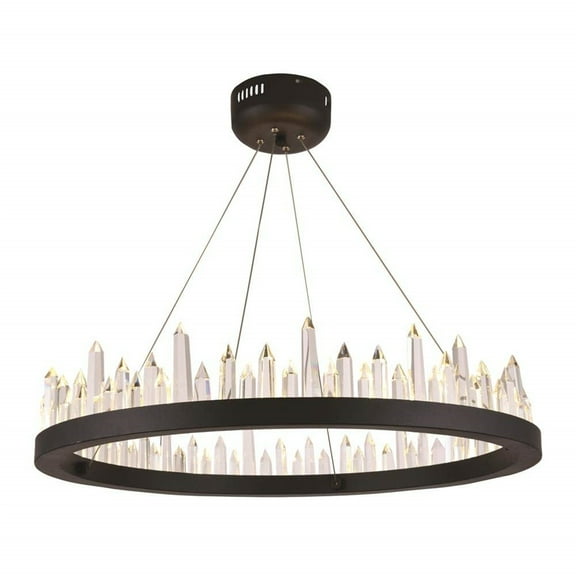Elitco Lighting Leda 12 light Polished Nickel Chandelier