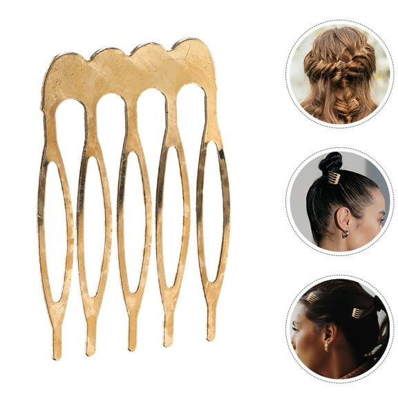 Soimiss Small Hair Combs For Women Hair Comb Clips Iron 5Set