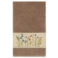 thumbnail image 2 of Authentic Hotel and Spa  Brown Turkish Cotton Wildflowers Embroidered Bath Towel, 2 of 3
