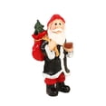 thumbnail image 2 of Figura de resina de Papá Noel, figura de Papá Noel, recuerdo de fiesta, artesanía, decoración navideña Mochila, 2 of 8