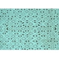 thumbnail image 1 of Ahgly Company Indoor Rectangle Abstract Light Blue Contemporary Area Rugs, 7' x 9', 1 of 4