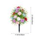 thumbnail image 3 of Flor de rosa simulada de color mixto Decoración del jardín con estaca de suelo con clavo, 3 of 6