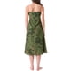 thumbnail image 3 of Noche de mujeres INSPIRE CHIC Vestido de satén floral jacquard con tirantes de espagueti sin mangas escote en V largo midi completo ropa de dormir S Flor Naranja, 3 of 6