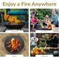 thumbnail image 3 of Sunnydaze Outdoor Fire Pit Bowl Replacement Insert for DIY Ring or Existing Stand - Wood-Burning Fire Bowl for Outside - 23-Inch, 3 of 9